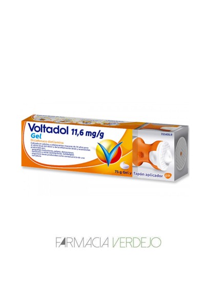 VOLTADOL 11,6 mg/g CUTANEO GEL 1 TUBO 75 g (COM APLICADOR DE TAPON)