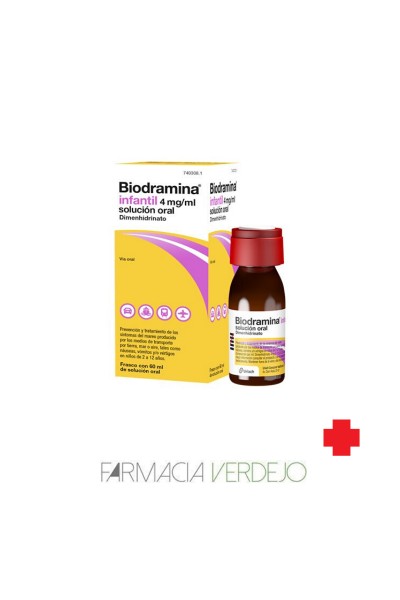 BIODRAMINA INFANTIL 4 mg/ml SOLUÇÃO ORAL 1 GARRAFA 60 ml
