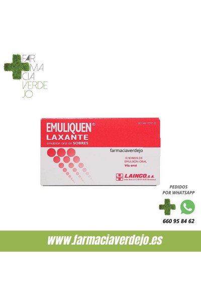 EMULIQUEN LAXANTE 7173,9 mg/4,5 mg EMULSION ORAL 10 ENVELOPES 15 ml