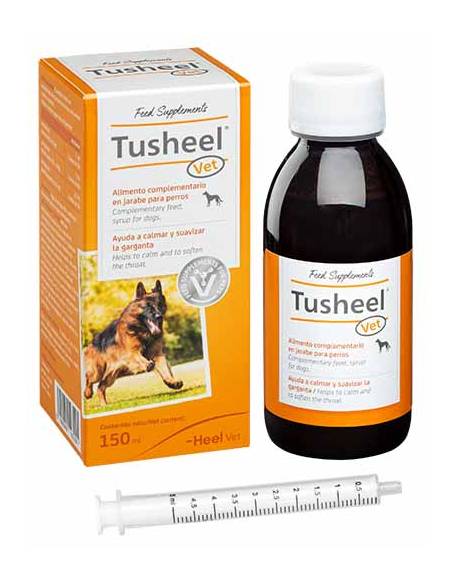 TUSHEEL VET 150ML SYRUP Acalma e suaviza a garganta do cão
