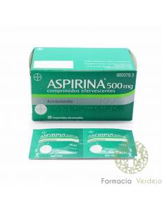 ASPIRINA 500 MG 20 COMPRIMIDOS EFERVESCENTES