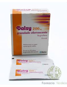 DALSY 200 MG 20 ENVELOPES EFERVESCENTE CHEFE DE ESTADO...