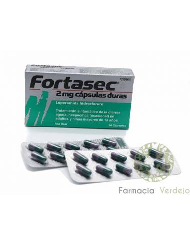 FORTASEC 2 MG 20 CAPSULAS Control de la diarrea ocasional