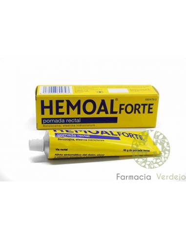 HEMOAL FORTE POMADA RECTAL 50 g Alivia las molestias de las hemorroides