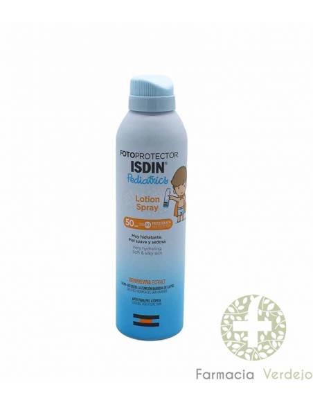 PROTETOR SOLAR ISDIN PEDIATRIA LOÇÃO SPRAY FPS50+ UVA/UVB 250ML Alta proteção solar para crianças