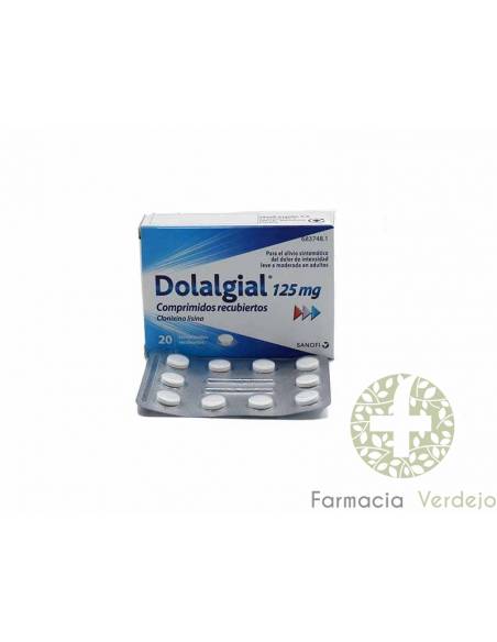 DOLALGIAL CLONIXINO LISINA 125 MG 20 COMPRIMIDOS RECUBIERTOS ALIVIO DOLOR LEVE