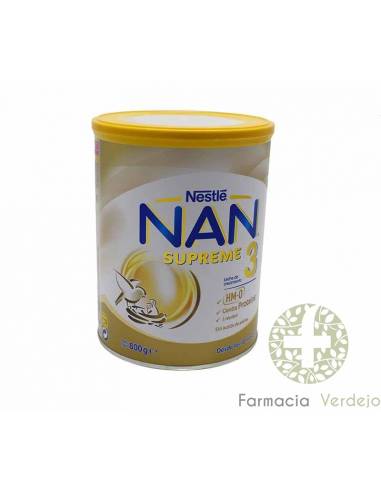 NAN 3 SUPREME PRO NESTLE 800 G Inmunidad, desarrollo cognitivo, metabolismo