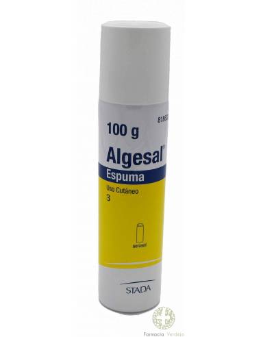 ALGESAL 100 mg/g + 10 mg/g ESPUMA CUTANEA 1 ENVASE A PRESION 100 g ANALGESICO Y ANTIINFLAMATORIO