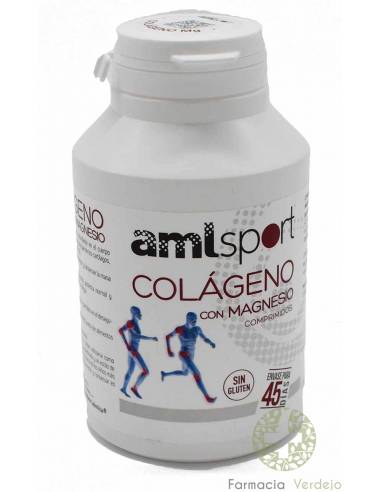 COMPRIMIDOS DE COLÁGENO COM MAGNÉSIO 270 COMP AMLSPORT Ajuda a manter músculos, tendões e ossos