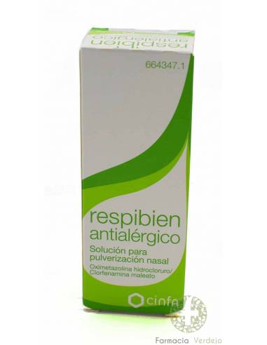 RESPIRE ANTIALÉRGICO SOLUÇÃO DE SPRAY NASAL 15 ml Alívio de alergia nasal