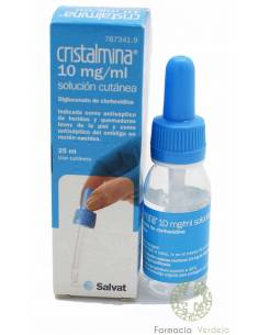 CRISTALMINA 10 MG/ML SOLUCION CUTANEA  25 ML Antiséptico...