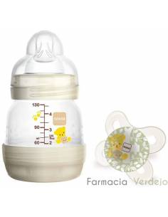 FRASCO ANTI-CÓLICA + CHUPETA MAM ANTI-CÓLICA FÁCIL 0 MESES