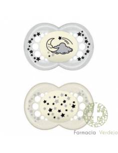 CHUPETA DE SILICONE CINZA NOTURNA MAM ORIGINAL + 6 M PACK...
