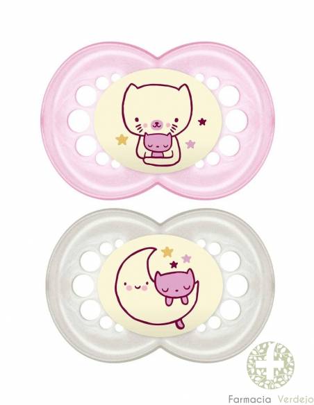 CHUPETE LATEX MAM ORIGINAL NIGHT PACK DOBLE