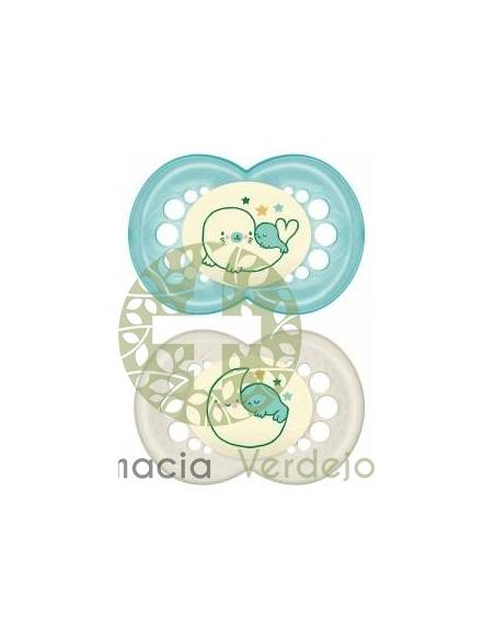 CHUPETE LATEX MAM ORIGINAL NIGHT PACK DOBLE