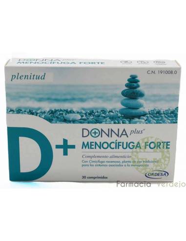 DONNA PLUS MENOCIFUGA FORTE 30 COMPRIMIDOS Melhora os sintomas da menopausa