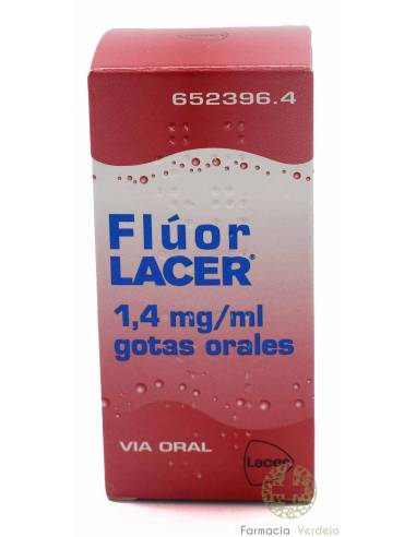 FLUOR LACER 3,25 mg (1,4 mg F)/ml GOTAS ORALES EN SOLUCION 1 FRASCO 30 ml CARIES DENTALES