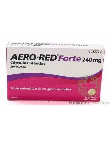 AERO RED FORTE 240 MG  20 CAPSULAS BLANDAS Eliminación de gases digestivos