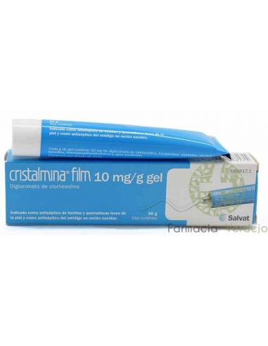 FILME DE CRISTALMINA 10 mg/ml SKIN GEL 1 TUBO 30 g Kit de primeiros socorros antisséptico
