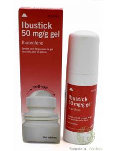 IBUSTICK 50 MG/G GEL PARA A PELE 60 G (COM ROLL-ON)