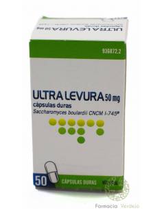 ULTRA-LEVURA 50 MG 50 CAPSULAS Contrarresta la diarrea y...
