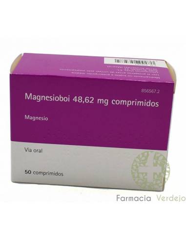 MAGNESIUMBOI 48.62 MG 50 COMPRIMIDOS Repõe os níveis de magnésio necessários