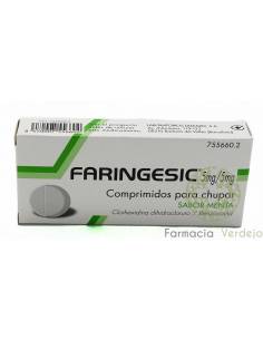 FARINGESIC 5 mg/5 mg 20 SUCK TABLETS (Sabor Hortelã)...