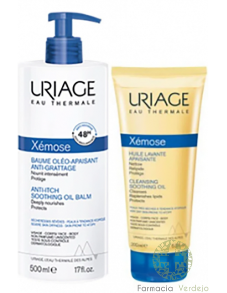 URIAGE XEMOSE BAUME ÓLEO CALMANTE 500ML COM ÓLEO DE LIMPEZA PARA PRESENTE