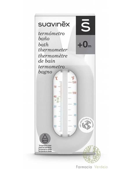 TERMÓMETRO PARA CASA DE BANHO INFANTIL SUAVINEX ESTAMPADO DE PÁSSARO AZUL