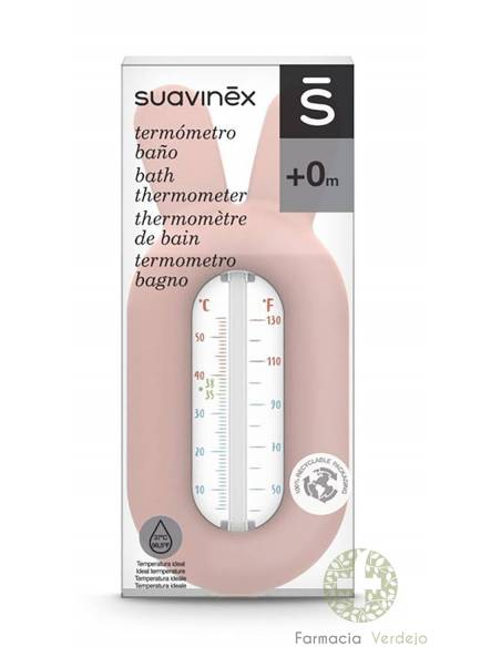 TERMOMETRO BAÑO INFANTIL SUAVINEX AZUL ESTAMPADO PAJARITOS