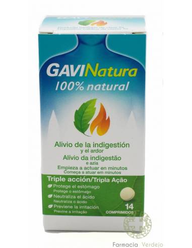 GAVINATURA 14 COMPRIMIDOS Alívio imediato e duradouro da indigestão e queimação