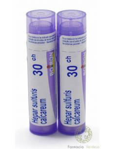 HEPAR SULFURIS CALCAREUM BOIRON C30 GLOBULOS 2 ENVASES 4 g