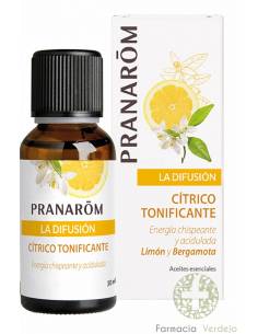PRANAROM CITRICO LIMON Y BERGAMOTA TONIFICANTE PARA...