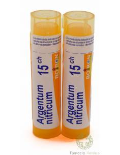 ARGENTUM NITRICUM 15 CH GRANULOS DOBLE TUBO BOIRON...