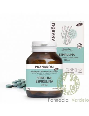 ESPIRULINA  150COMP PRANAROM Multinutriente vegetal