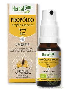 PROPOLEO HERBALGEM SPRAY  15ML AMPLIO ESPECTRO Protege y...