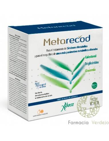 METARECOD 40 SACHES 2,5 G ABOCA Ajuda a melhorar os parâmetros metabólicos