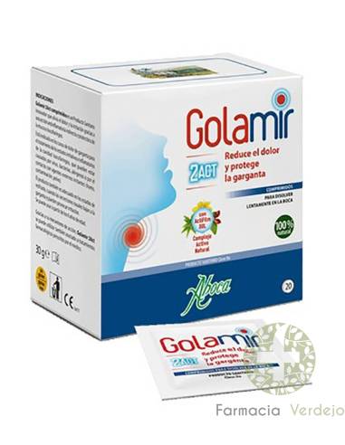 GOLAMIR 2ACT  20 COMPRIMIDOS Protege la garganta y reduce el dolor