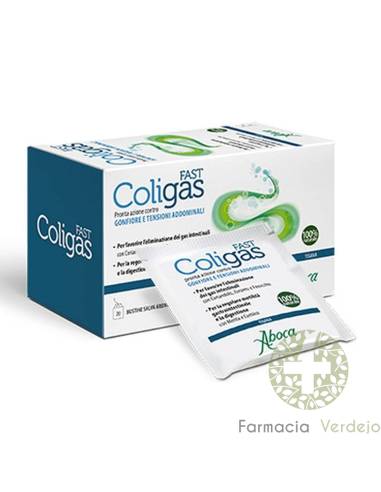 COLIGAS FAST  ABOCA 20 BOLSITAS FILTRO Reduce hinchazón y tensión abdominal