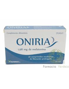 ONIRIA 30 COMPRIMIDOS REVESTIDOS Ajuda a adormecer