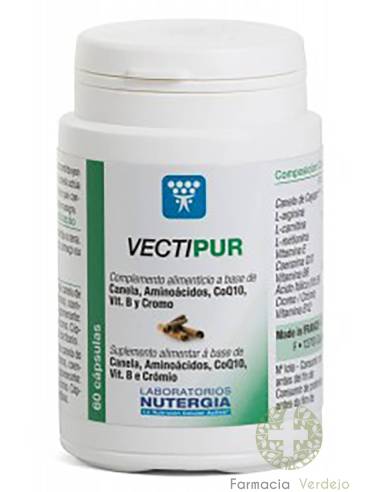 VECTIPUR 60 CAPS NUTERGIA Equilibrio metabólico y reducción de Homocisteína