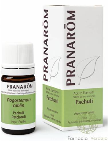 PACHULI ACEITE ESENCIAL PRANARON 5 ML Descongestionante, antiinflamatorio y cicatrizante