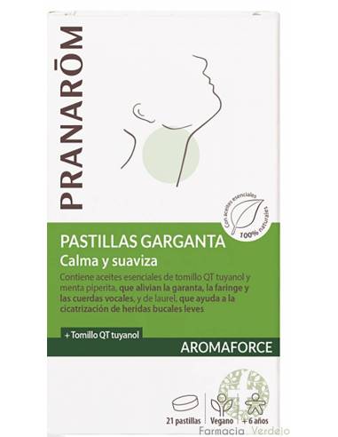 PASTILHAS DE GARGANTA AROMAFORCE PRANAROM 21...