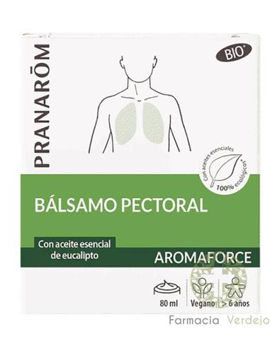 AROMAFORCE BALSAMO RESPIRATORIO 80 ML PRANAROM Descongestiona y mejora la respiración