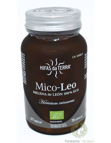 MICO-LEO 70 CAPSULAS MELENA DE LEON HIFAS DA TERRA Regenerador