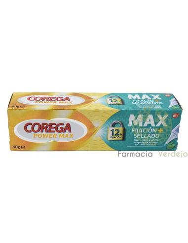 COREGA MAX FIJACION + SELLADO 1 ENVASE 40 G SABOR MENTA