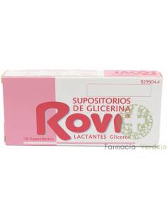 SUPOSITÓRIOS GLICERINA ROVI BEBÊS 0,672 g 10 SUPOSITÓRIOS