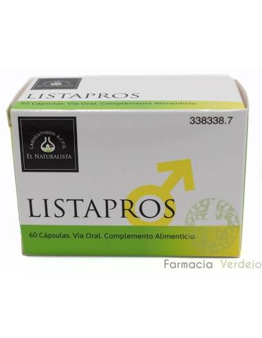LISTAPROS 60 CAPS EL NATURALISTA Ajuda a próstata de forma natural