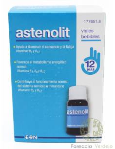ASTENOLIT VIALES BEBIBLES  12 VIALES Reconstituyente