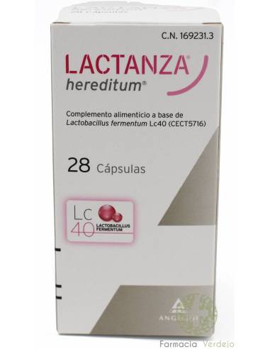LACTANZA HEREDITUM 28 CÁPSULAS Equilíbrio para lactação com Lactobacillus
